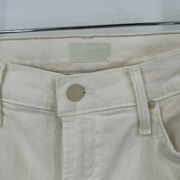 MOTHER THE INSIDER CROP CREAM PUFFS SIZE 30 B1769 - Picture 5 of 6